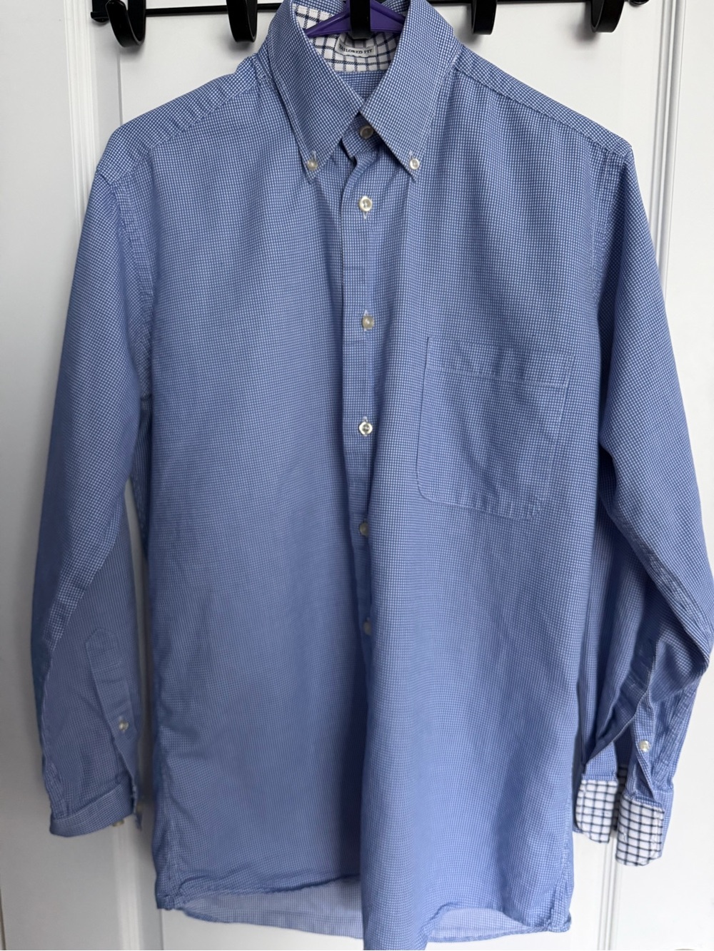 Sero New Haven by Forsyth Tailored Fit Gingham Button-Down Size S